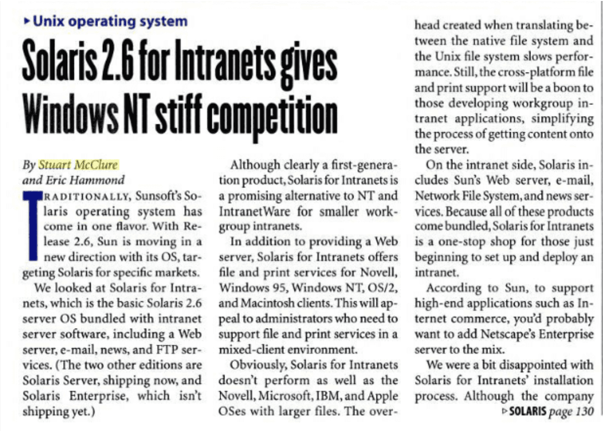 solaris-2-6-for-intranets-gives-windows-nt-stiff-competition
