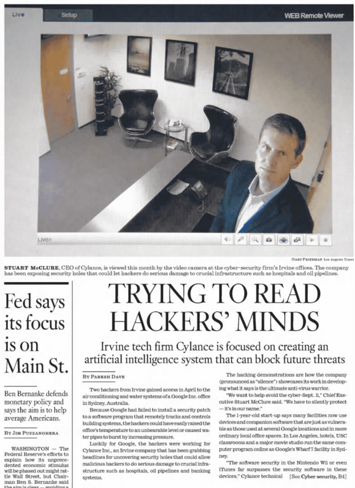 Trying to Read Hackers' Minds — LA Times